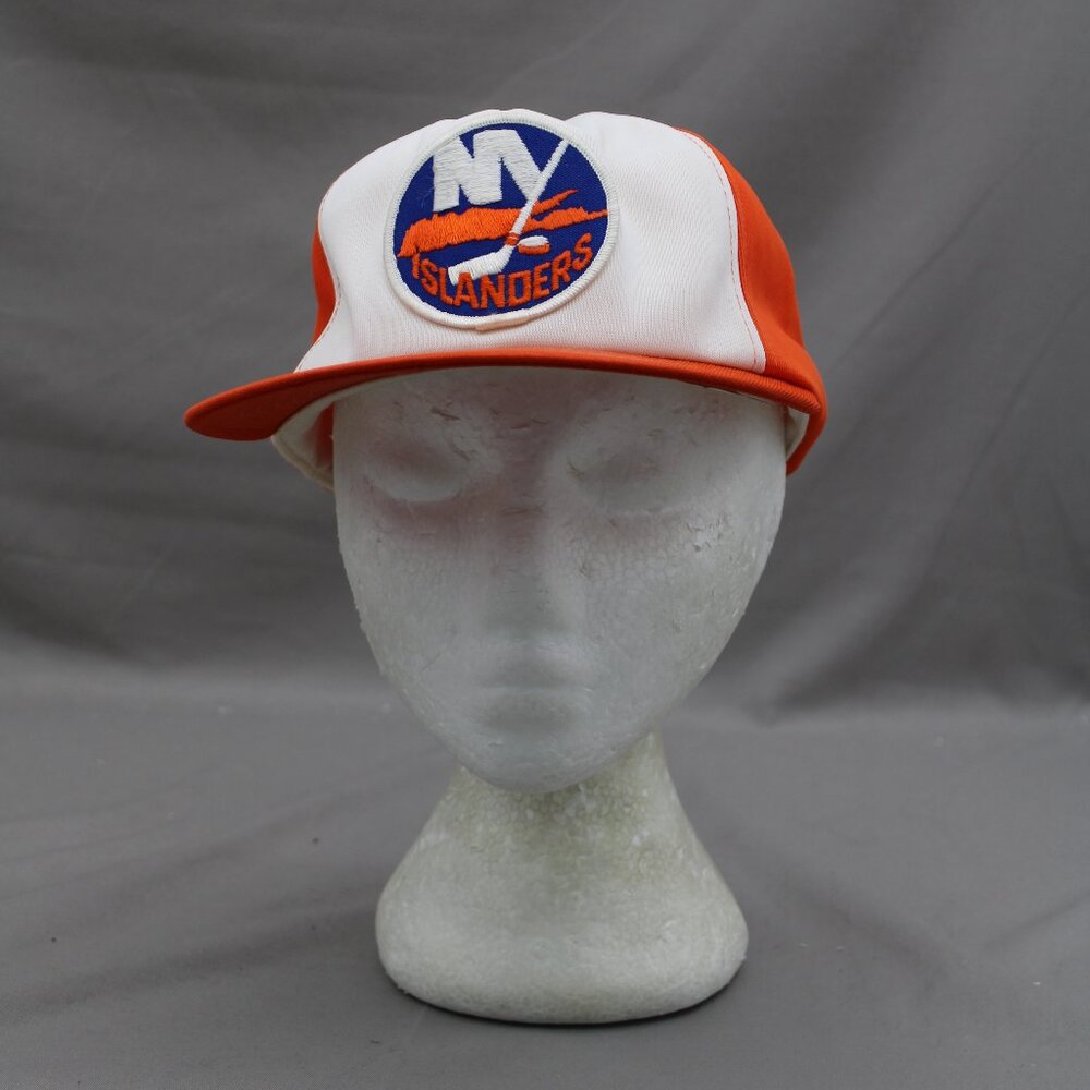 New York Islanders Crested Hat (VTG) - 100% Polyester Hat - Adult Snapback Edit